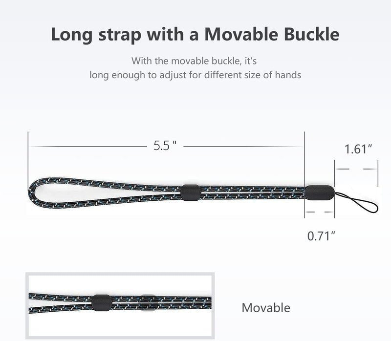 FINENIC Hand Wrist Strap Lanyard, Adjustable Wristlet Hand Strap Nylon Lanyard with Quick-Release for Cell Phone Cases, Cameras, Keychains, USB Flash Drives, Tablets, Gopro and Other Portable Items
