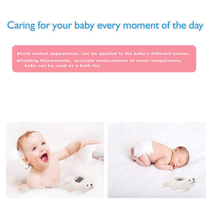 Doli Yearning Upgarde Digital Baby Bath LCD Thermometer |Kids' Bathroom Safety Products|Water Thermometer Infant Seal Shape|Floating Toys Temperature