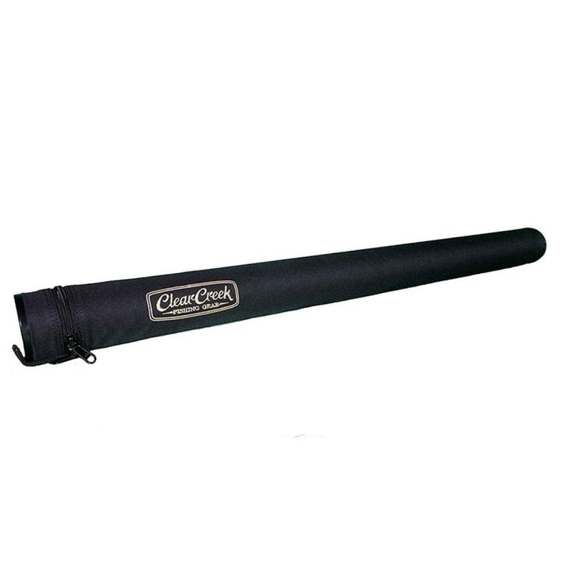 Clear Creek Fly Fishing Rod Tube - 9' (Four Piece) - Easy to Carry Complete Protection Storage Case - Interior Divided Organizer and Works with Fresh + Saltwater Rods and Top Brand Name Fishing Rods