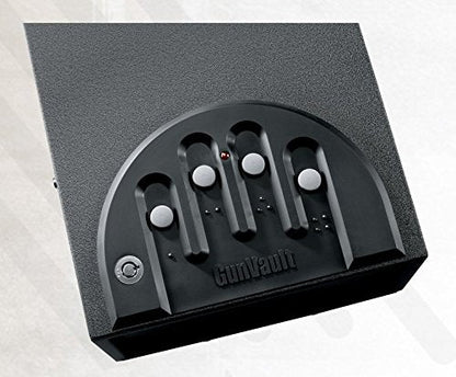 GunVault MultiVault - 2-Gun Quick Access Gun Safe for Pistols with Patented No-Eyes® Keypad