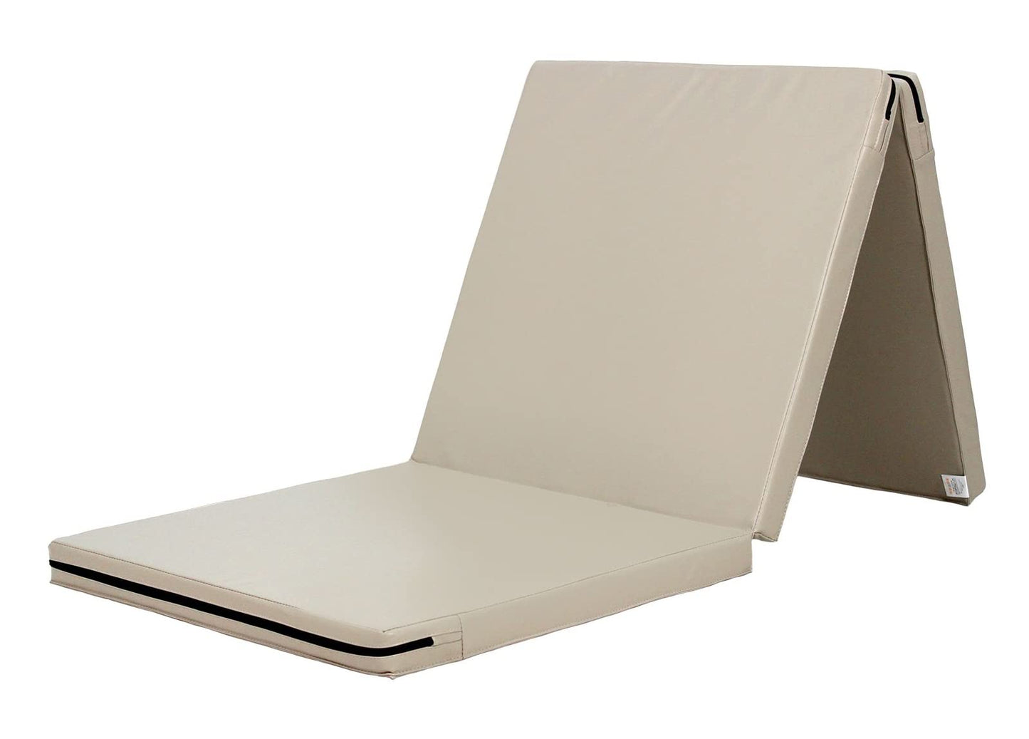 KaRaDaStyle Gymnastics Mat Folding Stretch Mats 71"x24"x2" Exercise Muscle Training Children Play Horizontal Bar Mat Yoga Sports Soundproof Home Use (Greige)