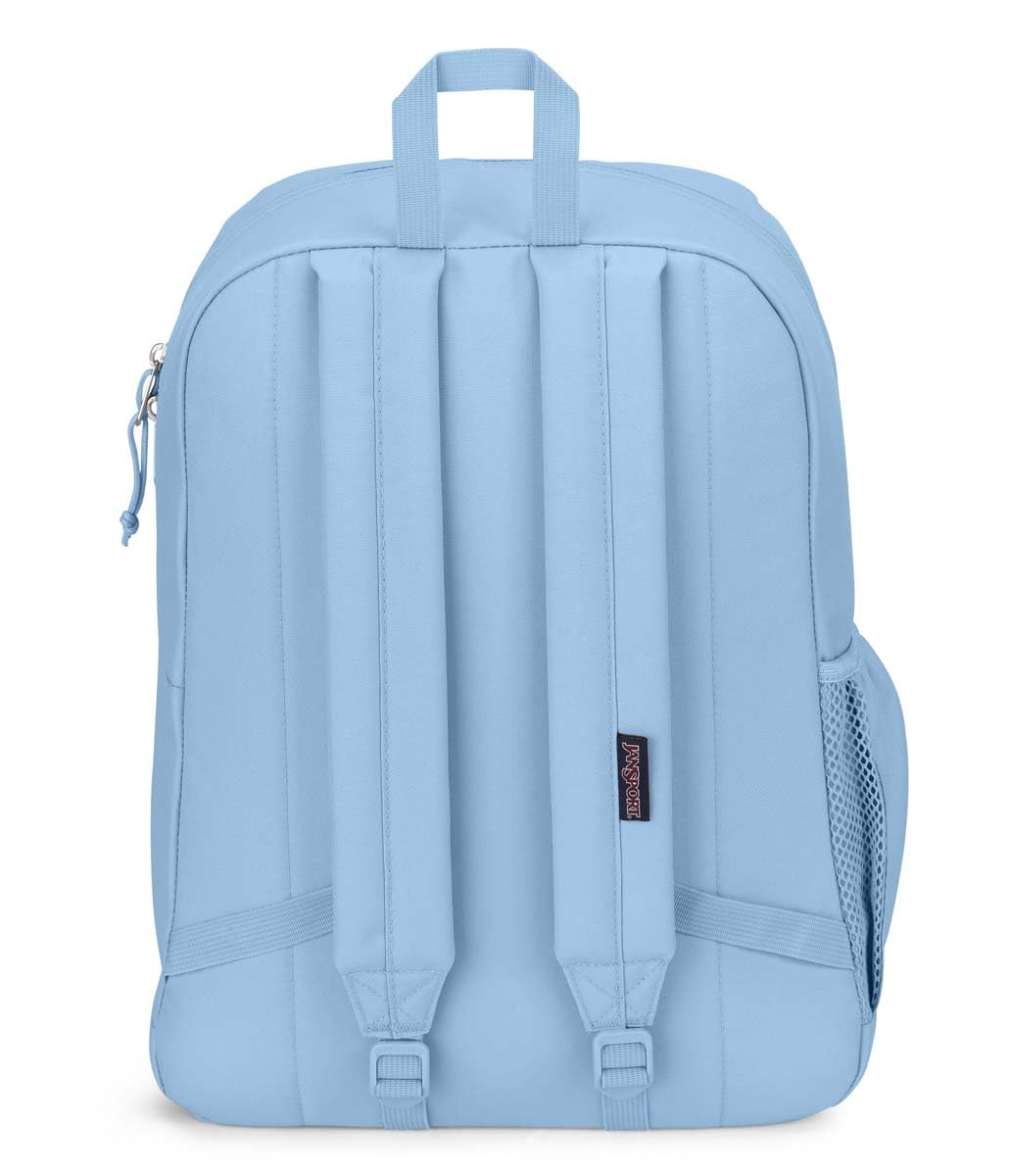 JanSport Cross Town Plus Backpack - Large Main Compartment, Side Water Bottle Pocket, 15-Inch Padded Laptop Sleeve - Blue Dusk