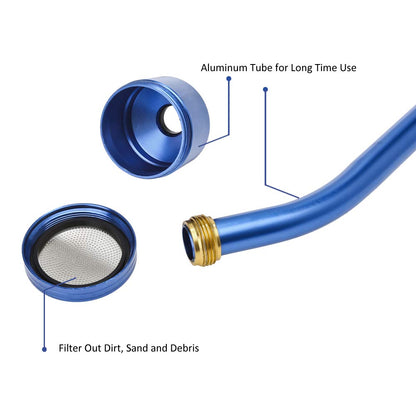 GREEN MOUNT Watering Wand, 24 Inches Sprayer Wand with Superior Stainless Head, Perfect for Hanging Baskets, Plants, Flowers, Shrubs, Garden and Lawn, Blue