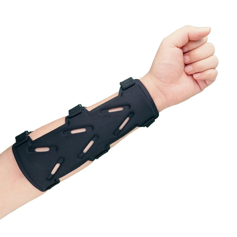 NRJSSCC Archery Arm Guard, Adjustable Strap Buckle Bow Arm Guards & Forearm Protector Bracer for Adults, Men, Women. Ideal for Hunting, Target Shooting, and Practice, Black