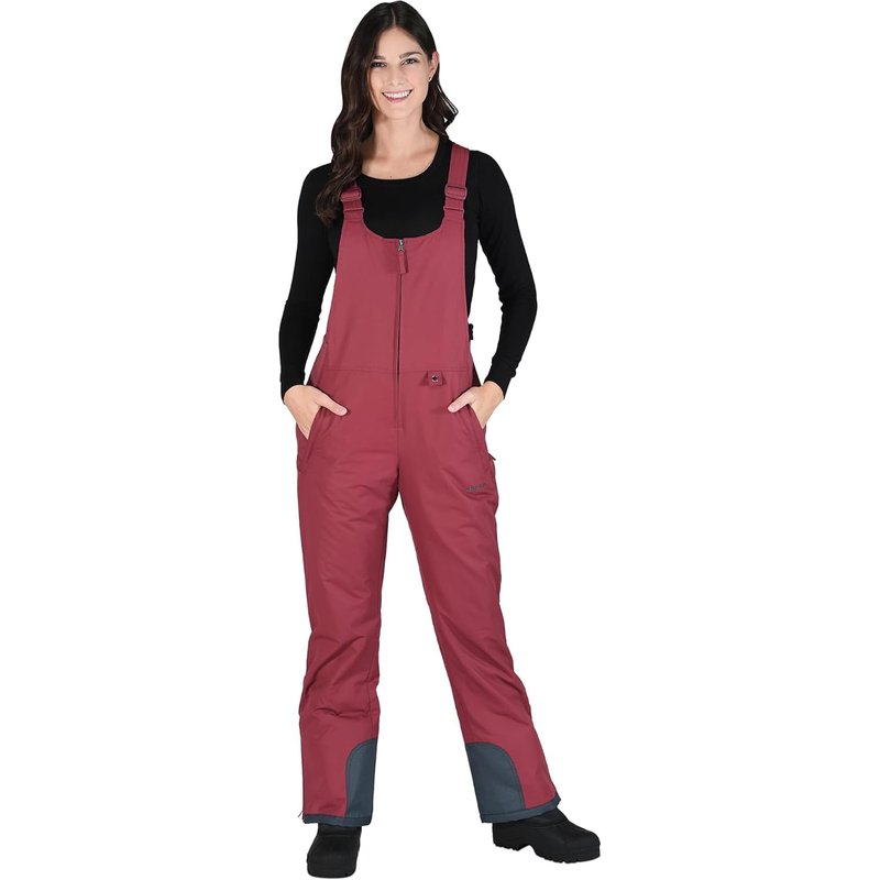 Arctix Women's Essential Insulated Bib Overalls, Crimson, X-Large Short