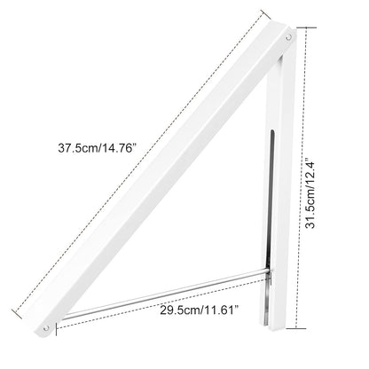 Anjuer Drying Rack Wall Mounted Clothes Hanger Folding Wall Coat Racks Aluminum Home Storage Organiser Space Savers