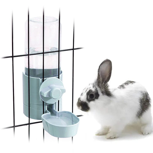 17oz No Leak Rabbit Waterer Feeder, No Drip Water Feeder Water Bowl for Guinea Pig Hamster Chinchilla Ferret Small Animal