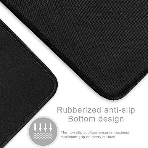 YEBMoo Extended Gaming Mouse Pad Extra Large 600x300x3 mm Water Resistant Mice Mat with Non-Slip Base for PC Computer Laptop (60x30 Black001)