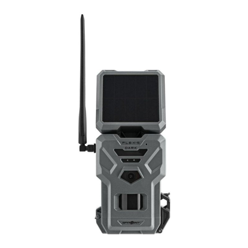 SPYPOINT Flex-S Dark Cellular Trail Camera with Solar Panel Dual SIM and 32GB MicroSD Card (2-Packs)