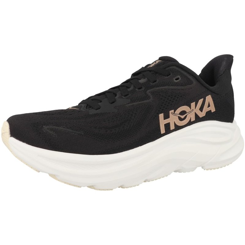 Hoka Women's Clifton 10 Black/Rose Gold 8 Medium