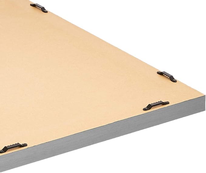 Amazon Basics Rectangular Wall Mount Mirror 16" x 20" - Standard Trim, Nickel