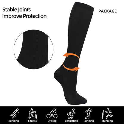 7 Pairs Compression Socks for Women & Men 15-20 mmHg is Best Athletic & Medical for Running Flight Travel Nurses