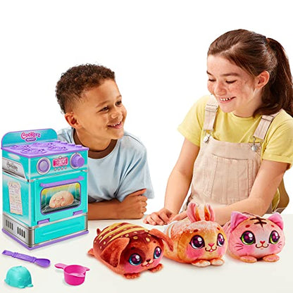 Cookeez Makery Oven, Mix & Make a plush best friend! Place your Dough In The Oven And Be Amazed When A Warm, Scented, Interactive, Comes Out! Which Surprise Bake Will You Make?