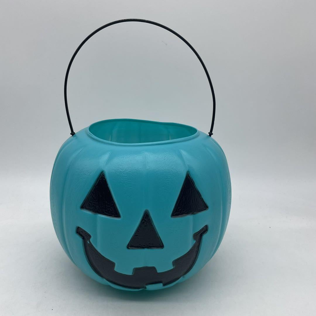 General Foam Plastics Halloween Pumpkin Jack O Lantern Candy Bucket (Teal)
