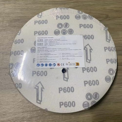 STEBRUAM 225 mm Sanding Discs 120 Grit, 30 Pieces Orbital Sander Discs 9 inch 225 mm large Hook and Loop Sanding Discs 8 Holes Round Sandpaper Sheet for Grinding Giraffe, Drywall Sander Sanding Pads