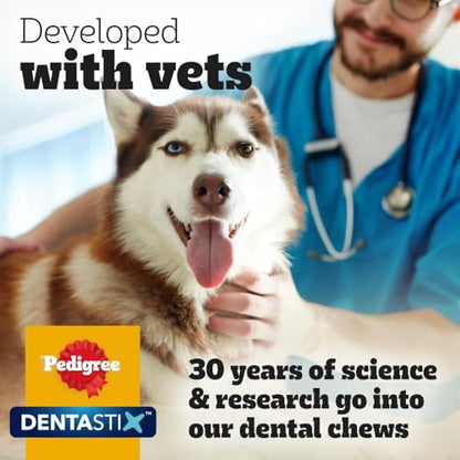 Pedigree DentaStix - Daily Dental Chews For Medium Dogs (10-25 kg), 112 Sticks