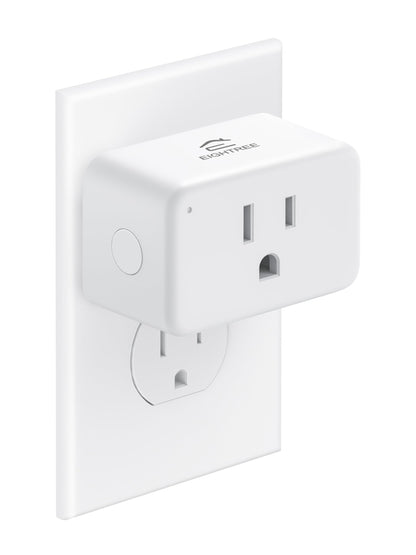 EIGHTREE Smart Plug 15A, Smart Plugs That Compatible with Alexa & Google Home & SmartThings, No Hub Required, Smart Outlet with Remote Control, Timer & Schedule, 2.4GHz WiFi Only, 4 Packs