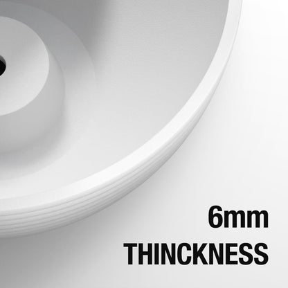 Asnext Line Pattern 10 Inch Hanging Planter for Indoor Outdoor Plants, 2 Pack Round Hanging Pots for Plants (White)