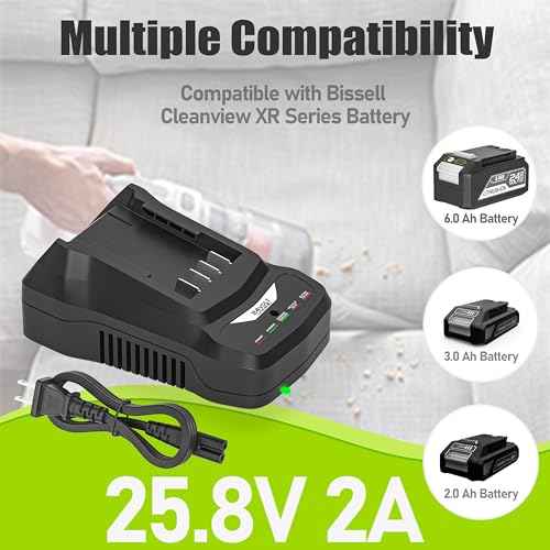 Upgraded 51.6W Fast Charger for Bissell Cleanview XR Series Stick Vacuum Battery 4054,Compatible with Bissell Cleanview XR 3797V 3789U 3789X 3797W Cordless Vacuum