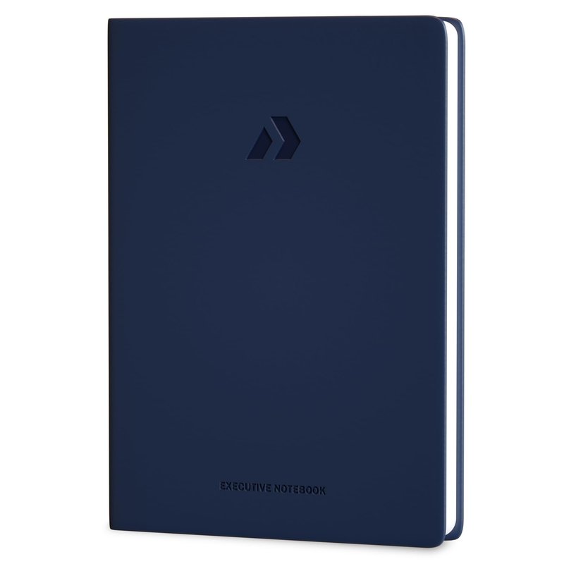 Nextnoid Lined Hardcover Notebook Journal - 120 GSM Thick Paper, Medium A5 Notebook 160 Pages - Perfect Mens Journal For Writing, Journaling and Note-Taking (Navy Blue,Ruled)