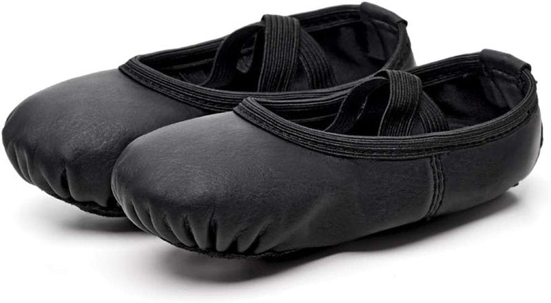 Ballet Shoes for Girls & Boys - Soft Leather Toddler & Kids Dance Slippers | Comfortable Fit