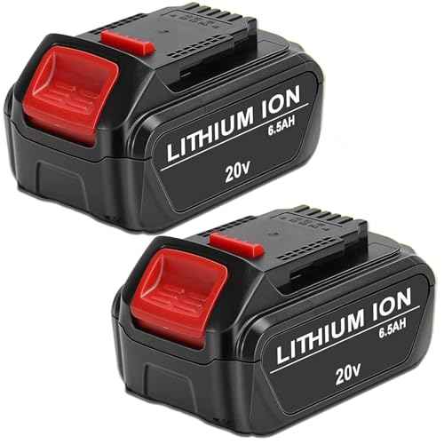 20V Battery Replacement for Dewalt 20V Max Battery DCB201 DCB200 DCB204 DCB206 DCB203, Compatible for Dewalt 20V Battery and Tools, 6500mAh 2 Packs 20V Battery