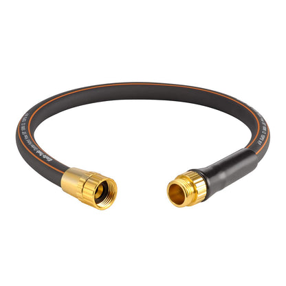Giraffe Tools Garden Leader Hose 5/8 inch x 2.5ft, Short Water Hose Heavy Duty, Flexible, Lightweight Hybrid Hose with Bend Protection, Male to Female Fittings