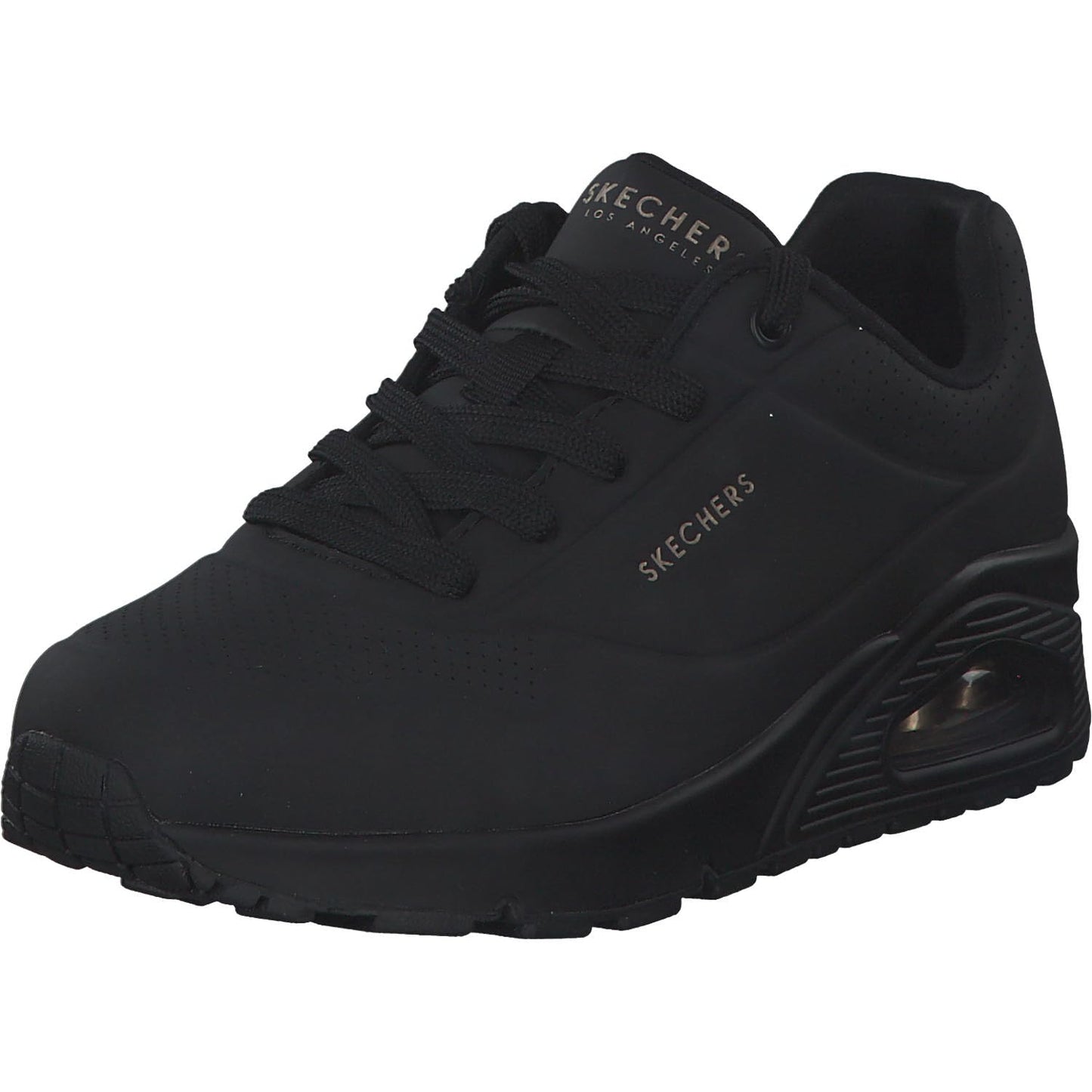 Skechers Women's Uno Stand on Air Sneaker, Black, 7 UK