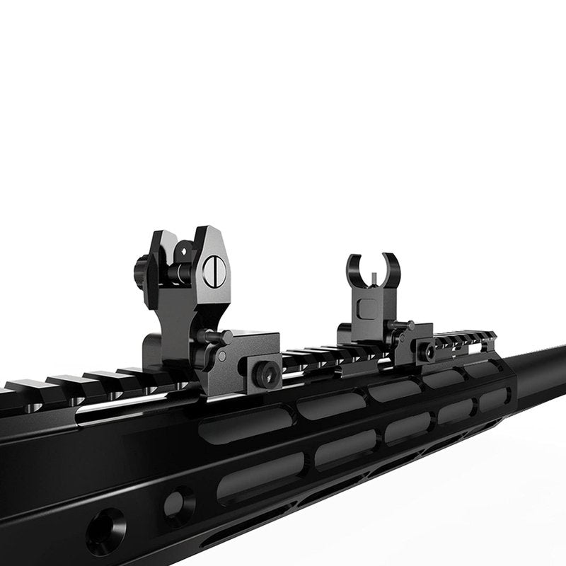 Marmot Flip Up Sight Full Metal Iron Sight & Fiber Flip Up Sights CQB & Precise Mode Gun Sights Rifle Sights