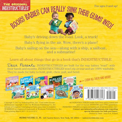 Indestructibles: Things That Go!: Chew Proof · Rip Proof · Nontoxic · 100% Washable (Book for Babies, Newborn Books, Vehicle Books, Safe to Chew)
