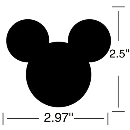Mouse Vinyl Chalk Chalkboard Stickers Mouse Head Stickers 2.97 x 2.5 Inch PVC Sticker Mouse Heads Sticker 90 Pack Heads Stickerss for Mouses Themed Birthday Party
