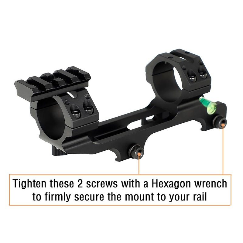 ohhunt Scope Mount 1 inch 30mm Picatinny Scope Mounts Rings QD Quick Release with Scope Level