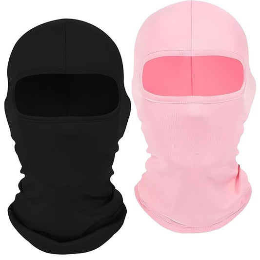 2Pcs Multi-Purpose Full Face Cover Ski Mask Balaclava Shiesty Unisex Summer Cooling Hood Cap Neck Gaiter Windproof UV Protector Lightweight for Outdoor Sports Motorcycle Snowboard
