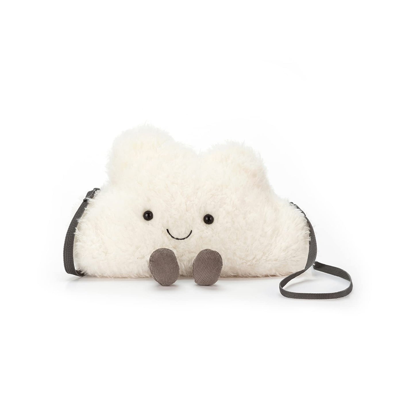 Jellycat Amuseables Cloud Plush Bag, 9 inches - Crossbody and Shoulder Purse - Fun and Unique Handbag