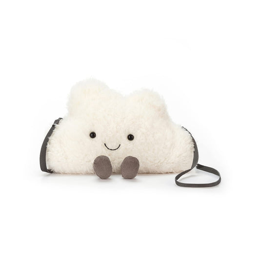 Jellycat Amuseables Cloud Plush Bag, 9 inches - Crossbody and Shoulder Purse - Fun and Unique Handbag