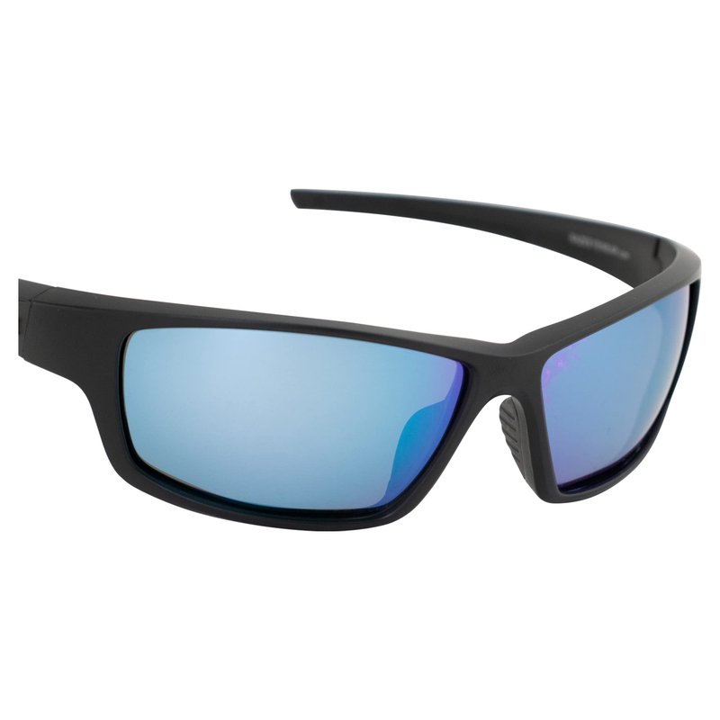 Raze Eyewear Z-Coast Watersports Floating Polarized Sunglasses Black Matte Frame & Accents w/Smoke Blue Z Lenses