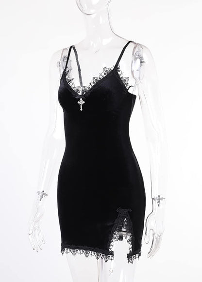 Gothic Plus Size Dress - Y2K Style, Lolita Inspired, Black Fairy Design, Punk & Gothic Dresses for Women