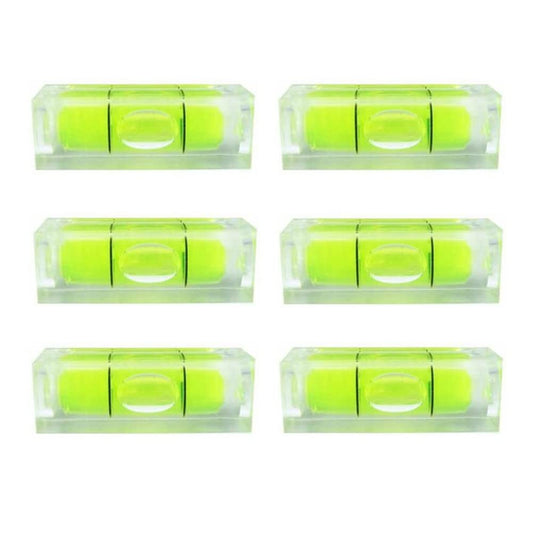 SIZIKJXGHWYI 6Pcs Small Bubble Level 10x10x29mm Mini Square Spirit Level Picture Hanging Levels Mark Measuring Instruments Layout Tools