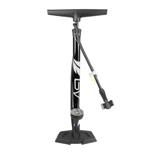 BV Bike Pump Out of Durable Steel - Bicycle Pump 160 PSI high Pressure, Bike Tire Pump 17/24 inch Smart Valve Head, Automatically Reversible Presta & Schrader, Ball Pump