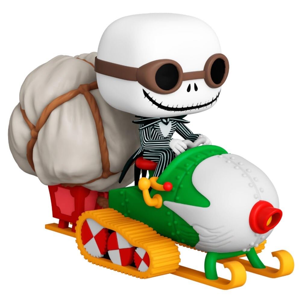 Funko Pop! Disney Ride: the Nightmare Before Christmas-Jack Skellington With Goggles & Snowmobile - Disney: the Nightmare Before Christmas - Collectable Vinyl Figure - Gift Idea - Movies Fans