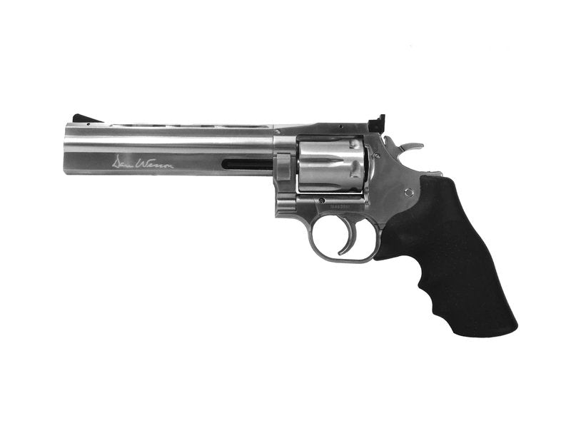 ASG Dan Wesson 715 6" Airgun BB Revolver - CO2 Powered, Double Action, 4.5mm Steel BB - Includes Speed Loader & 6 BB Cartridges - Silver