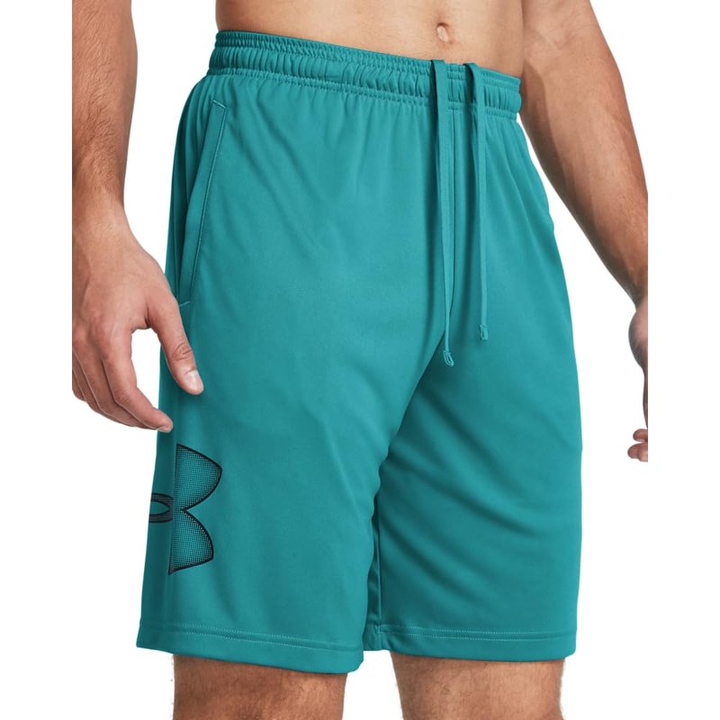 Under Armour Men's Tech Graphic 10" Shorts, (464) Circuit Teal / / Black, 5X-Large