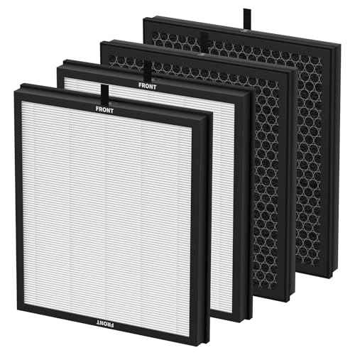 AP303 AP304 Replacement Filters, Compatible with DAYETTE £¦ FRESHDEW Air Puri-fier AP303/AP304, 3-in-1 Filtration System Replacement Filters,4 Pack