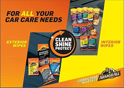 Armor All Car Interior Cleaning Wipes Pack for Dashboard, Glass & All Around Interior, Set of 3 x 30 Wipes (90 Total Wipes)