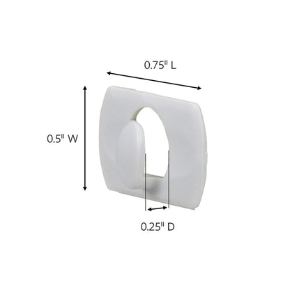 Command Decorating Clips, 40 Clips and 48 Command Strips, Damage-Free Hanging Light Clips with Adhesive Strips, No Tools Small Wall Clips for Hanging Lights and Cables