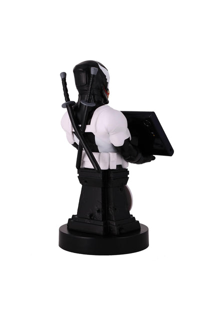 Exquisite Gaming: Deadpool Back in Black: Deadpool Venom - Original Mobile Phone & Gaming Controller Holder, Device Stand, Cable Guys, Licensed Figure