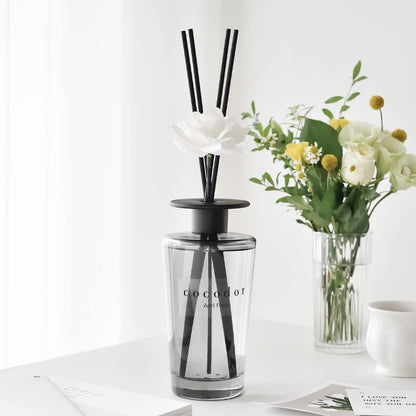 COCODOR White Flower Reed Diffuser/April Breeze / 500ml / 1 Pack/Large Capacity Scent Diffuser for Bathroom Kitchen Bedroom Shelf Décor