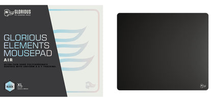 Glorious Elements Air Mousepad - XL Hard and Ultra Thin Polycarbonate Flexible Surface Large Gaming Mouse Pad 15"X17" Extended Hard Mousepad (Helios) (GLO-MP-ELEM-AIR)