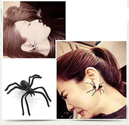 Spider Earrings for Women - Scary & Funny Halloween Decorations & Cosplay Party Supplies