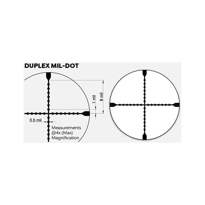 TRUGLO Tru-Brite 30 Series 1-6 x 24mm Tactical Hunting Shooting Durable Waterproof Fogproof Shock Resistant 30mm Aluminum Tube Dual-Color Illuminated Reticle Riflescope Flip-Up Lens Caps Included